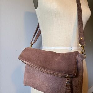 Parker Clay suede taupe Bag
